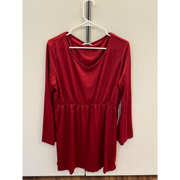 Meaneor Women's Long Bell Sleeve Round Neck Fit and Flare  Dresses - Picture 3 of 7